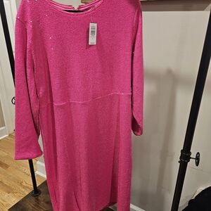 Torrid Vibrant Pink Sequin Dress
